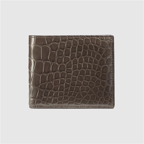 gucci blue crocodile wallet|farfetch gucci wallet.